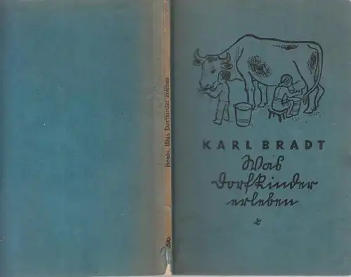 Bradt, Karl - Fritz Loehr (Illustr.): Was Dorfkinder erleben. Mit Federzeichnungen von Fritz Loehr. (= Schaffstein blaue Bändchen, Blau 206). 