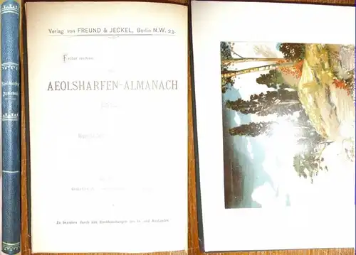 Aeolsharfenkalender.   Aeolsharfenalmanach.   Müller, Hunold von der Havel (Pseud. von Emil Jacobsen, 1836 1911 / Hrsg.): Der Aeolsharfen Almanach. Band 3 separat.. 