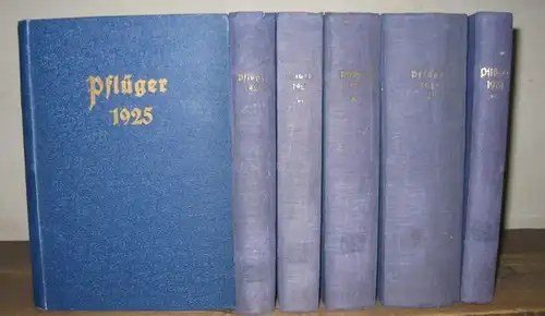 Pflüger. - Klett, Bernhard, Ernst Brinkmann(Hrsg.): Pflüger. Monatsschrift für die Heimat / Thüringer Monatshefte. Hier vorliegend: Jahrgang 1, 1924, fast komplett mit den Heften 1-7...