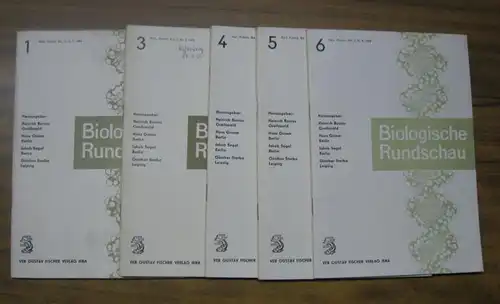 Biologische Rundschau.- Heinrich Borriss, Hand Grimm, Jakob Segal u.a. (Hrsg.): Biologische Rundschau - Band 2, ohne das Heft 2. Es liegen vor: Hefte 1, 3, 4, 5 und 6 1964 - 1965. 