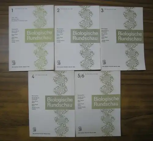 Biologische Rundschau.- Heinrich Borriss, Hand Grimm, Jakob Segal u.a. (Hrsg.): Biologische Rundschau. Band 3, 1965 komplett mit den Heften 1-4 und der Broschur 5/6. 