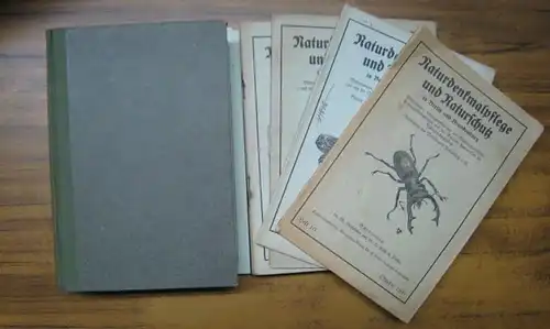 Naturdenkmalpflege und märkische Naturschutz / Der märkische Naturschutz. - Hilzheimer, M. / Klose, H. / Hedicke, H. (Hrsg.): Konvolut bestehend aus: 1) Naturdenkmalpflege und Naturschutz...