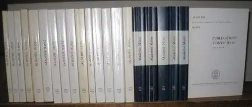Akademie der Wissenschaften und der Literatur Mainz   Heinrich Bredt, Heinrich Otten, Gerhard Thews, Clemens Zintzen u.a: 20 Jahrbücher Akademie der Wissenschaften und der.. 