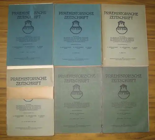 Prähistorische Zeitschrift.  C. Schuchardt, K. Schumacher, H. Seger u.a. (Hrsg.): Konvolut Praehistorische Zeitschrift. Es liegen vor: VII. Band 1915, Heft 3/4 // IX. Band.. 