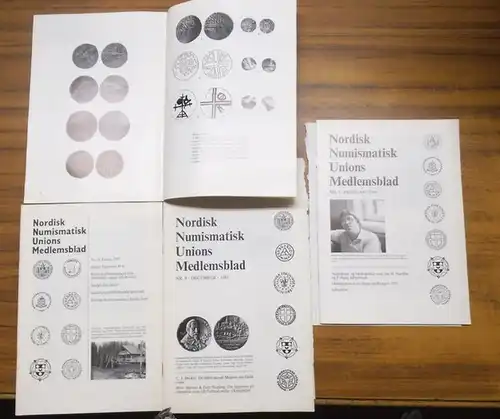 Nordisk numismatisk unions medlemsblad. - Jorgen Steen Jensen ( Hoveredaktor ): Nordisk numismatisk unions medlemsblad. Convolute / Konvolut 1956 - 1992. Indeholder (enthalten, containing): 1956, No. 6 / 1974, 6 - 8 / 1981, No. 8 / 1988, No. 1 - 8 komplet