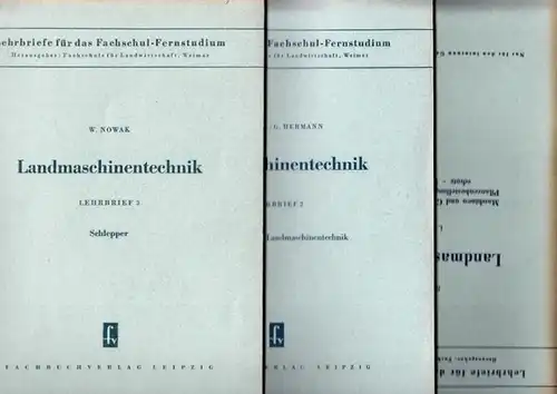 Landmaschinentechnik - M. Hesse, G. Hermann, W. Nowak, A. Müller, R. Ehrhardt, W. Simon: Landmaschinentechnik. Konvolut Lehrbrief 2 - Lehrbrief 7 in 6 Teilen. Enthalten...