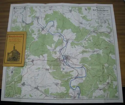 Bad Sooden / Stadt Allendorf - Werra. - Weber: Wanderkarte nebst Wandervorschlägen für die Umgegend von Bad Sooden - Werra und der Stadt Allendorf - Werra, Eisenbahnstation Allendorf - Werra - Sooden. - Maßstab 1 _ 25 000. 