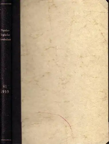 Psychologische Rundschau. .   Allesch, Johannes / Carl Jürgen Hogrefe (Herausgeber).   Bernhard Herwig, Arthur Mayer, Heinz Dirks, Wilhelm Arnold, Oswald Kroh, Albert.. 