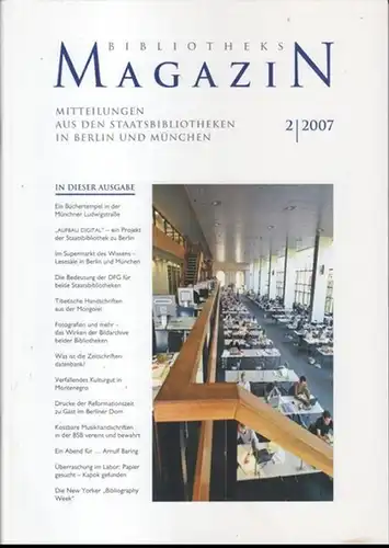 Bibliotheksmagazin.   Herausgeber: Rolf Griebel / Barbara Schneider Kempf.   Beiträge: Dieter Lange / Helga Rebhan / Hanns Peter Frentz, Reinhard Horn und.. 