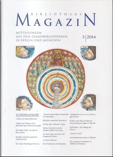 Bibliotheksmagazin.   Herausgeber: Rolf Griebel / Barbara Schneider Kempf.   Beiträge: Maximilian Schreiber und Thomas Tabery / Helga Rebhan / Sigrid von Moisy.. 