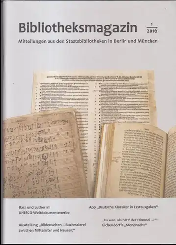 Bibliotheksmagazin.   Herausgeber: Klaus Ceynowa / Barbara Schneider Kempf.   Beiträge: Martin Hollender über Werke Martin Luthers / Bernhold Schmid über Orlando di.. 