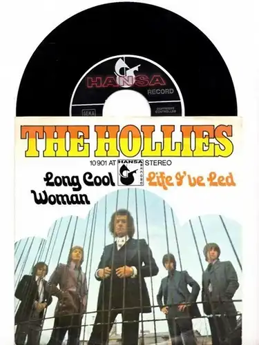 The Hollies: Long Cool Woman / Life I´ve Led  (Single, Vinyl). 