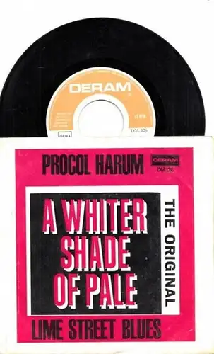 Procol Harum: A Whiter Shade of Pale / Lime Street Blues  (Single, Vinyl). 