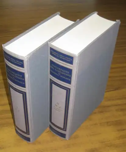 Franceso Petrarca - Ufficio Lessicografico: Concordanze del Canzoniere di Francesco Petrarca. Vol. I & II (A-Z) completamente. 