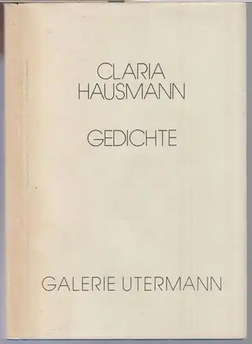 Hausmann, Claria. - Abbildungen: Dieter Zirkel: Gedichte. 