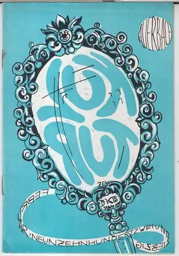 Herausgeber: DKB Deutscher Kulturbund, Kreisleitung Auerbach.   Red.: Reinhard Glaß, Fritz Milatz u. a.   Beiträge: Josef Kluger / M. Bernhard / Günther.. 