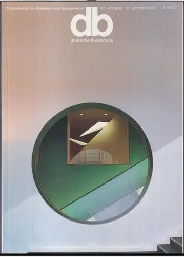 db.   Deutsche Bauzeitung.   Red.: Wilfried Dechau u. a.   Beiträge: Oskar Pfenninger / Hans Binder / Tadao Ando / Fumihiko.. 
