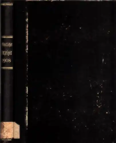 Büreau der Königlichen Regierung zu Lüneburg (Red.): Königreich Preußen - Jahrgang 1908 : Oeffentlicher Anzeiger zum Amtsblatt der Königlichen Regierung zu Lüneburg. 