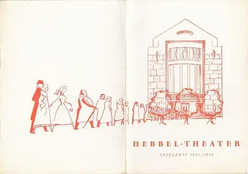 Programmheft zu: Ninotchka. Spielzeit 1957/1958. Komödie in drei Akten. Inszenierung: Siegmar Schneider. Bühnenbild: Viktoria von Schack. Darsteller: Klaramaria Skala, Carlos Werner, Ernst von Klipstein, Erich.. 