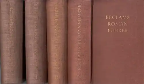 Reclams Romanführer.  Johannes Beer (Hrsg.), Wilhelm Schuster, Bernhard Rang: Reclams Romanführer. 4 Bände komplett. Band 1: Deutsche Romane von Grimmelshausen bis Thomas Mann /.. 