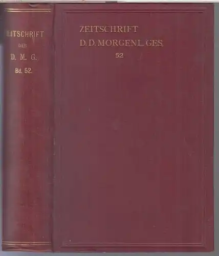 Deutsche Morgenländische Gesellschaft.   Redaktion: E. Windisch.   Beiträge: Hermann Jacobi / Theodor Nöldeke / J. Barth / Oskar Mann / M. Th.. 