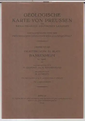 Bassenheim.   Herausgeber: Preussische Geologische Landesanstalt.   Aufgenommen von H. Quiring und E. Zimmermann.   erläutert von H. Quiring.   Mit.. 