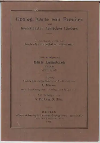 Erläuterungen zu Blatt Leimbach, Nr. 2528, Gradabteilung 57, Nr. 19 ( = Geologische Karte von Preussen und benachbarten deutschen Ländern, Lieferung 310 )