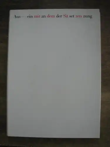 Martin Stoll GmbH (Hrsg.) - Willy Rotzler, Martin Stoll (Text) - Werner Bokelberg, Gudrun Bublitz (Fotos): Martin Stoll - Auseinandersetzung mit dem Sitzen. 