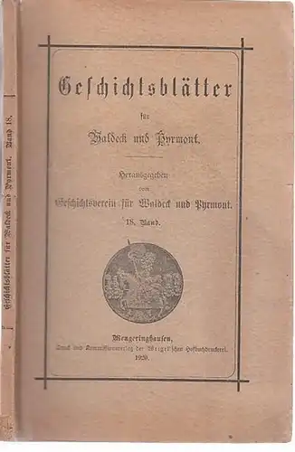 18. Band: Geschichtsblätter für Waldeck und Pyrmont