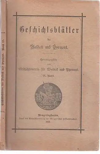 Geschichtsverein für Waldeck und Pyrmont (Hrsg.): 18. Band: Geschichtsblätter für Waldeck und Pyrmont. 