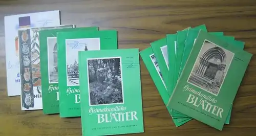Heimatkundliche Blätter   Bezirkskommission Dresden, Karl Marx Stadt und Leipzig der Kultur  und Heimatfreunde im Kulturbund: Heimatkundliche Blätter. 11 Ausgaben. (Heimatkundliche Blätter des.. 