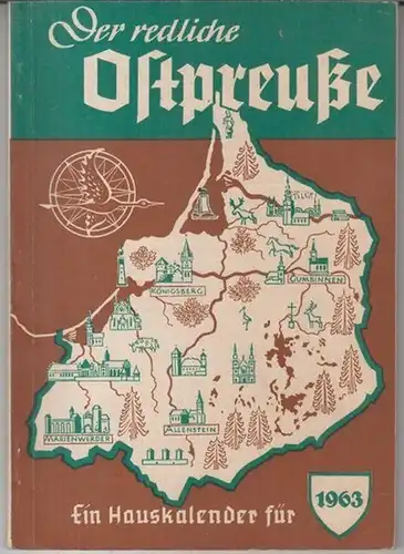 Redlicher Ostpreuße.   Herausgeber: Emil Johannes Guttzeit.   Beiträge: Walter Gronau / Alfred Gille / Karl Herbert Kühn / Amalie Henriette Bienko, geb.. 