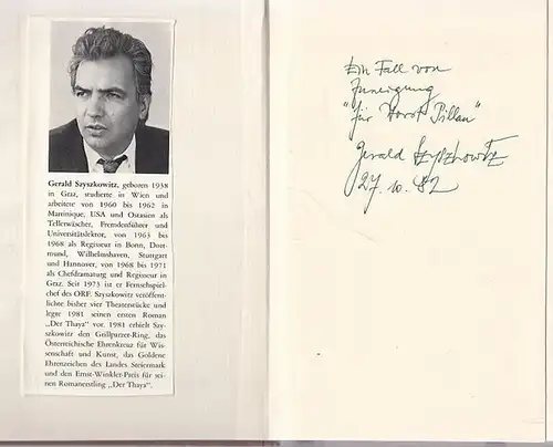 Szyszkowitz, Gerald: Seitenwechsel - Roman. 