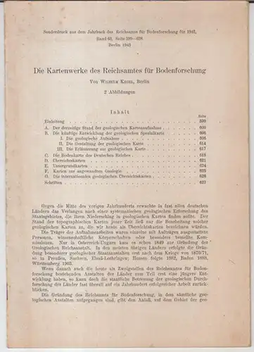 Kegel, Wilhelm: Die Kartenwerke des Reichsamtes für Bodenforschung ( = Sonderdruck aus dem Jahrbuch des Reichsamts für Bodenforschung für 1942, Band 63, Seite 599 - 628 ). 