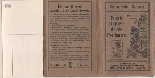 Sächsisch-Böhmische Schweiz. Feinste Kupferdruck-Postkarten