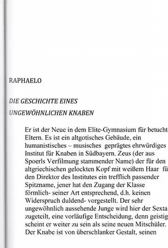 Fischer, Dagmar: Raphaelo - Die Geschichte eines ungewöhnlichen Knaben. 