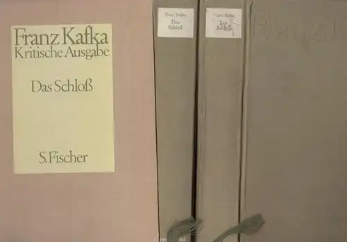 Kafka, Franz - Malcolm Pasley: Das Schloß ( Das Schloss) - 2 Bände: Textband und Apparatband. (= Franz Kafka: Schriften, Tagebücher, Briefe. Kritische Ausgabe, herausgegeben von Jürgen Born, Gerhard Neumann u.a.). 