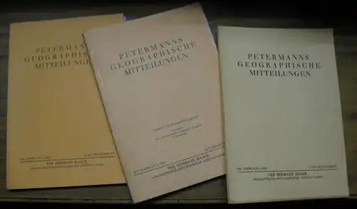 Petermanns Geographische Mitteilungen. - Herausgeber: Ernst Neef. - Schriftleiter: Werner Horn. - Beiträge: Heinrich Schiffers / Walter Roubitschek / Herbert Louis / Wilhelm Evers /...