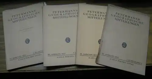 Petermanns Geographische Mitteilungen. - Herausgeber und Schriftleiter: Hermann Haack. - Beiträge: Hermann Lautensach über Otto Jessen / Richard Ritterling / Harry Waldbaur / Helmut Arnhold...