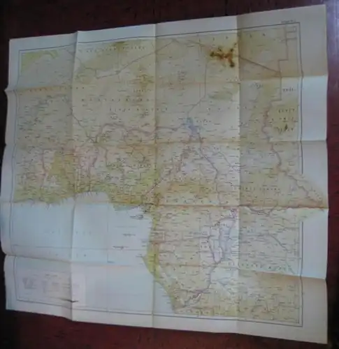 Reichsamt für Landesaufnahme.   Afrika Kartenkonvolut: Afrika Karten. Konvolut von 5 Anlagen: 1) Übersichts Karte politisch, mittlerer Teil Westafrika, Golf von Guinea, 1 :.. 