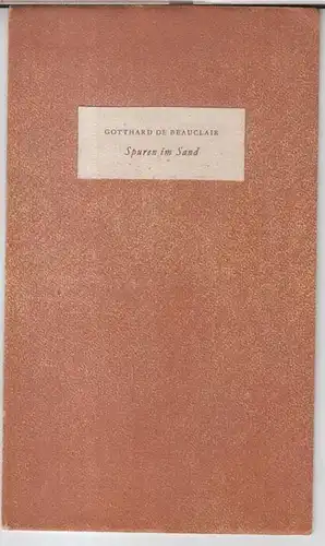 Beauclair, Gotthard de: Spuren im Sand. 