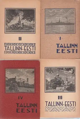 Tallinn - Eesti I - IV. 4 Foto-Postkarten Leporello