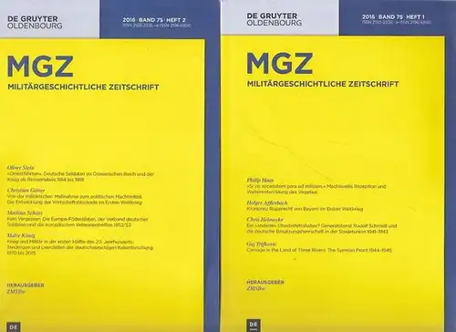 MGZ - Zentrum für Militärgeschichtliche Forschung - ZMSBw (Hrsg.) / Gabriele Bosch, Jörg Echternkamp u.a. (Red.): MGZ 2016, Band 75, Heft 1 und 2 in 2 Bänden. Militärgeschichtliche Zeitschrift. 