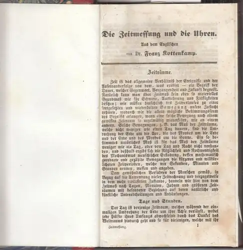 Expedition der Wochenbände. - Aus dem Englischen von Franz Kottenkamp. - Xylographien: E. Roller, München: Sammelband mit neun Lieferungen der 'Expedition der Wochenbände': 1. Die...