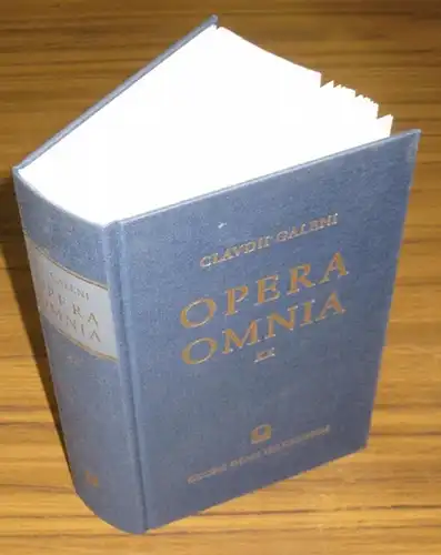 Galenus / Galenos / Galen. - Kühn, Carl Gottlob (1754-1840) / Assmann, Friedrich Wilhelm / Konrad Schubring: Claudii Galeni Opera omnia Volumen XX continens indicem...
