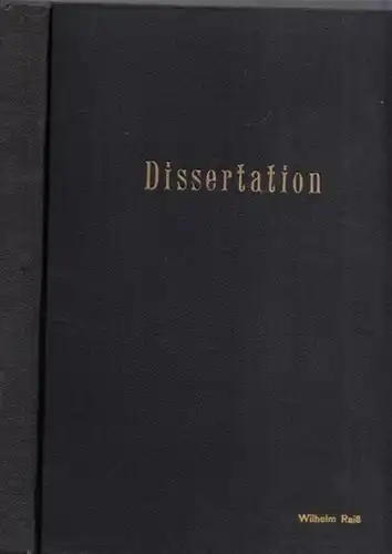 Raiß, Wilhelm: Die Wärmeausnützung bei der Wohnungsheizung. Dissertation zur Erlangung der Würde eines Doktor-Ingenieurs der Technischen Hochschule Darmstadt. 