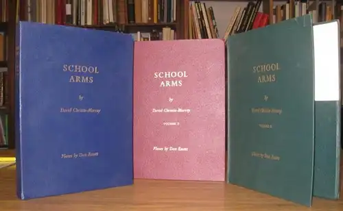 Christie-Murray, David (Author) / Dan Escott (Plates): School Arms complete with Volume 1, 2 and 3! Volume 1 contains the coats of arms of: Birkenhead, Brentwood, Dean Close, Emanuel, Eton College, George Heriot´s, Haberdashers´Aske´s Hampstead, Harrow...