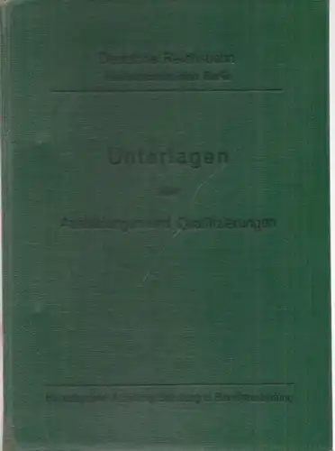 Deutsche Reichsbahn - Reichsbahndirektion Berlin (Hrsg.): Unterlagen über Ausbildungen und Qualifizierungen. Enthalten sind: I. Auszug aus der vorläufigen Dienstvorschrift für das Unterrichtswesen (Difu), Teil III...