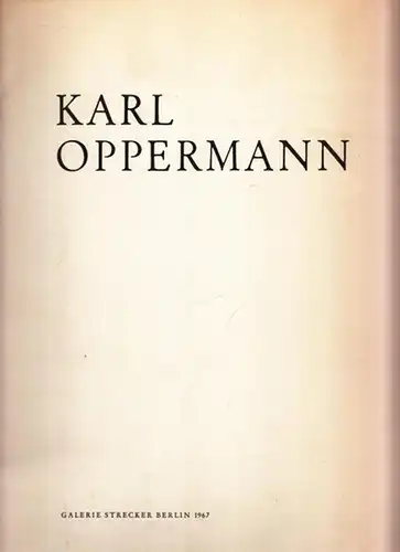 Oppermann, Karl (1930 - 2022): Karl Oppermann. 