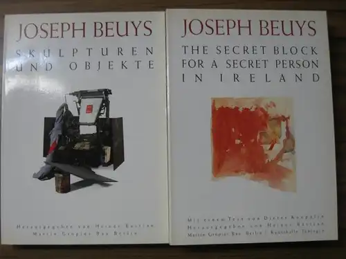 Beuys, Joseph - Heiner Bastian (Hrsg.) - Dieter Koepplin: Katalog Band 1 und 2: Joseph Beuys - Skulpturen und Objekte UND The secret block for a secret person in Ireland (Joseph Beuys - Zeichnungen). 2 Bände in 2 Büchern. 